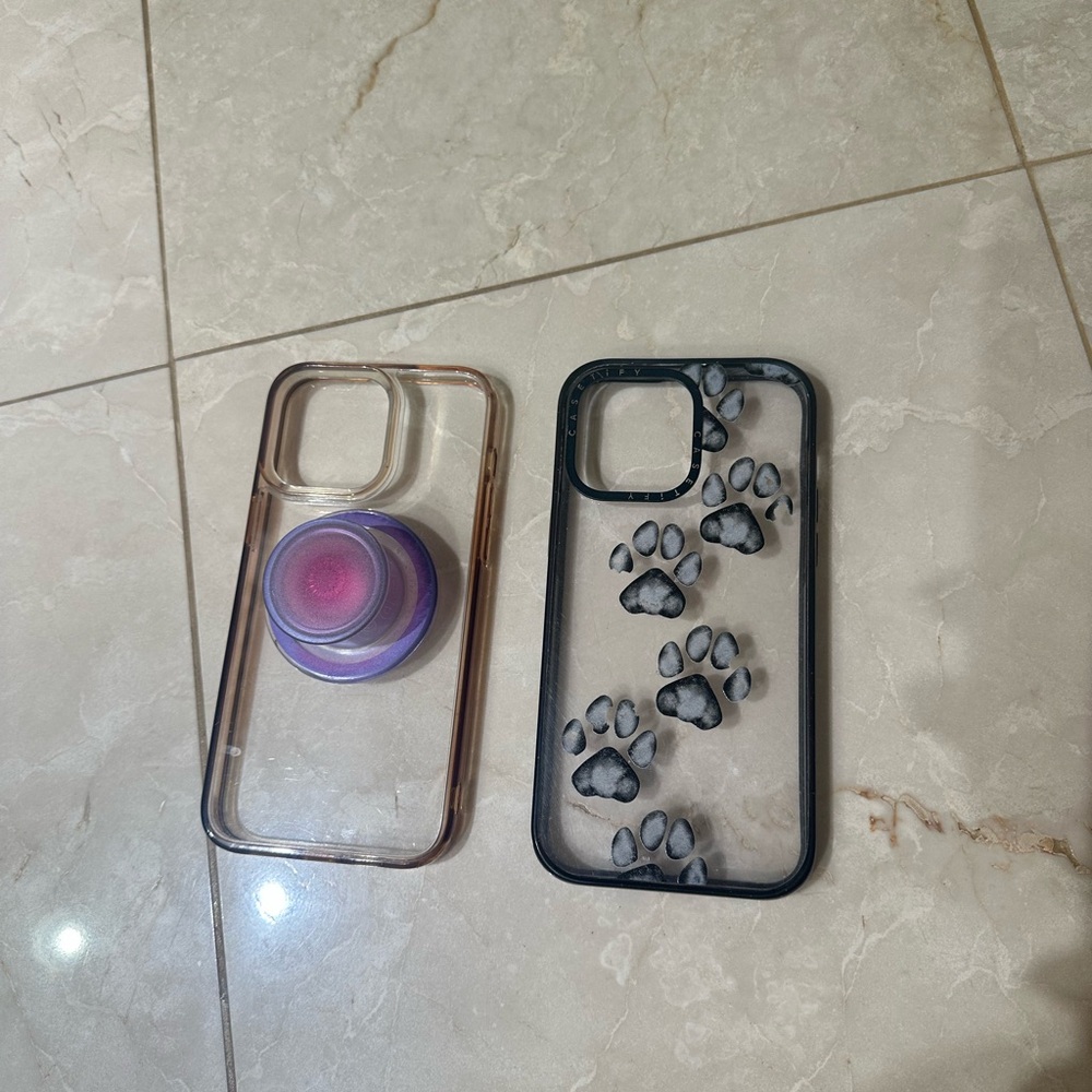 Casetify Gray and Black Phone Case Minimalist Design